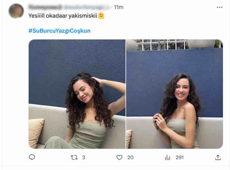 su burcu yazgi coskun un kanepe pozlari begeni topladi tatli enerjik ve guzel